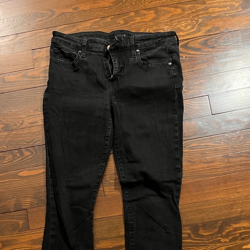 Joes skinny jeans with raw hem, size 29, black